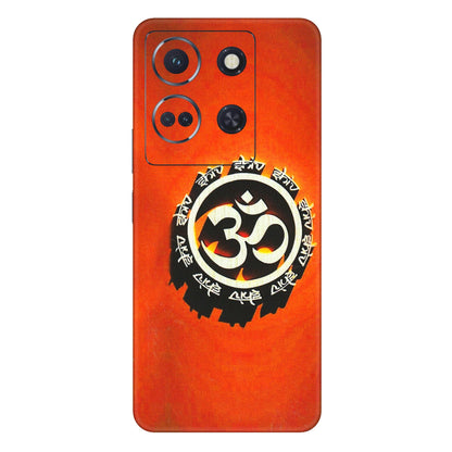 INFINIX Phone Skins (All Models) - Aum Shiv Orange - 3D Embossed Finish (L-32) Infinix Note 30 (5G)