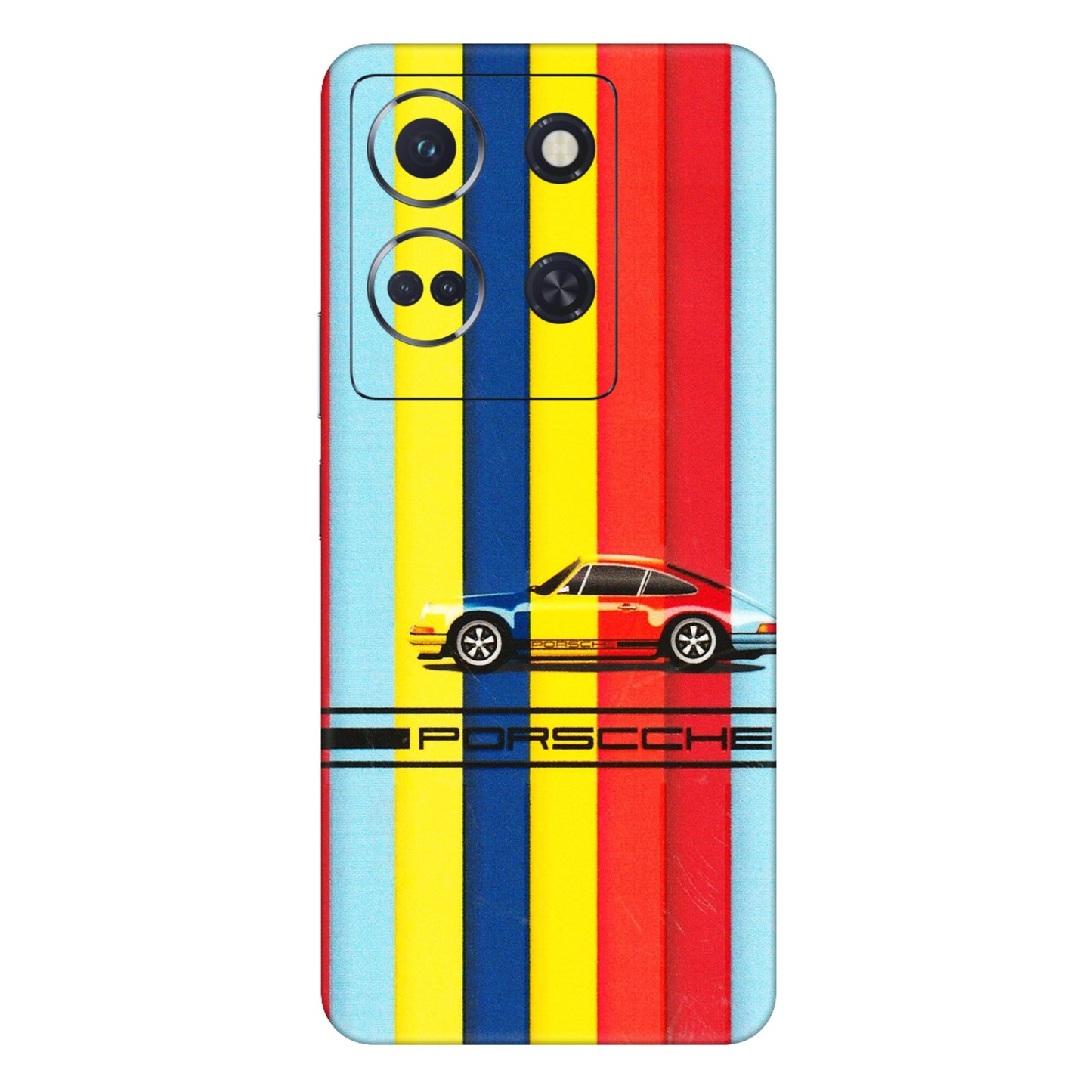 INFINIX Phone Skins (All Models) - Multicolour Porche - 3D Embossed Finish (L-39) Infinix Note 30 (5G)