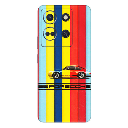 INFINIX Phone Skins (All Models) - Multicolour Porche - 3D Embossed Finish (L-39) Infinix Note 30 (5G)