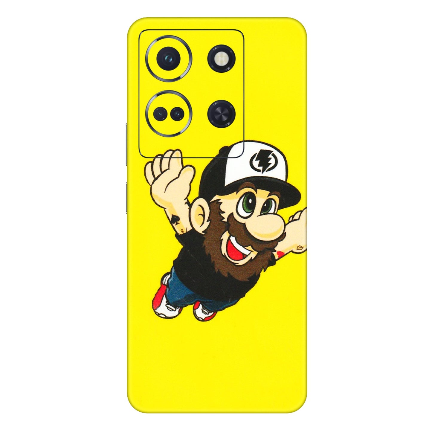 INFINIX Phone Skins (All Models) - Flying Beardo - 3D Embossed Finish (L-60) Infinix Note 30 (5G)