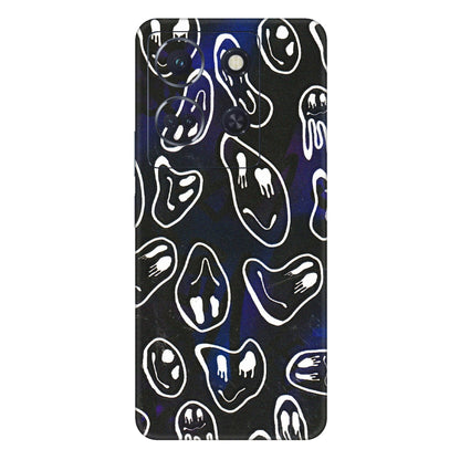 INFINIX Phone Skins (All Models) - Distorted Smileys - 3D Embossed Finish (L-92) Infinix Note 30 (5G)