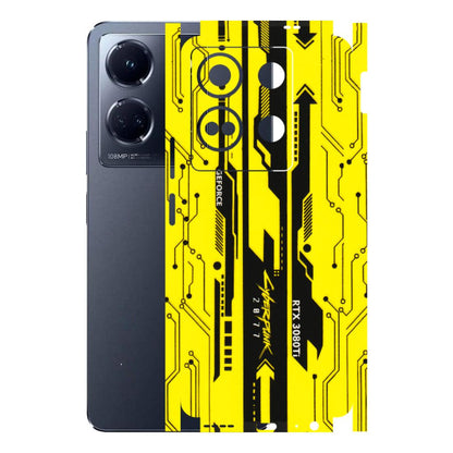 INFINIX Phone Skins (All Models) - Yellow Cyberpunk - 3D Embossed Finish (L-93) Infinix Note 30 (5G)
