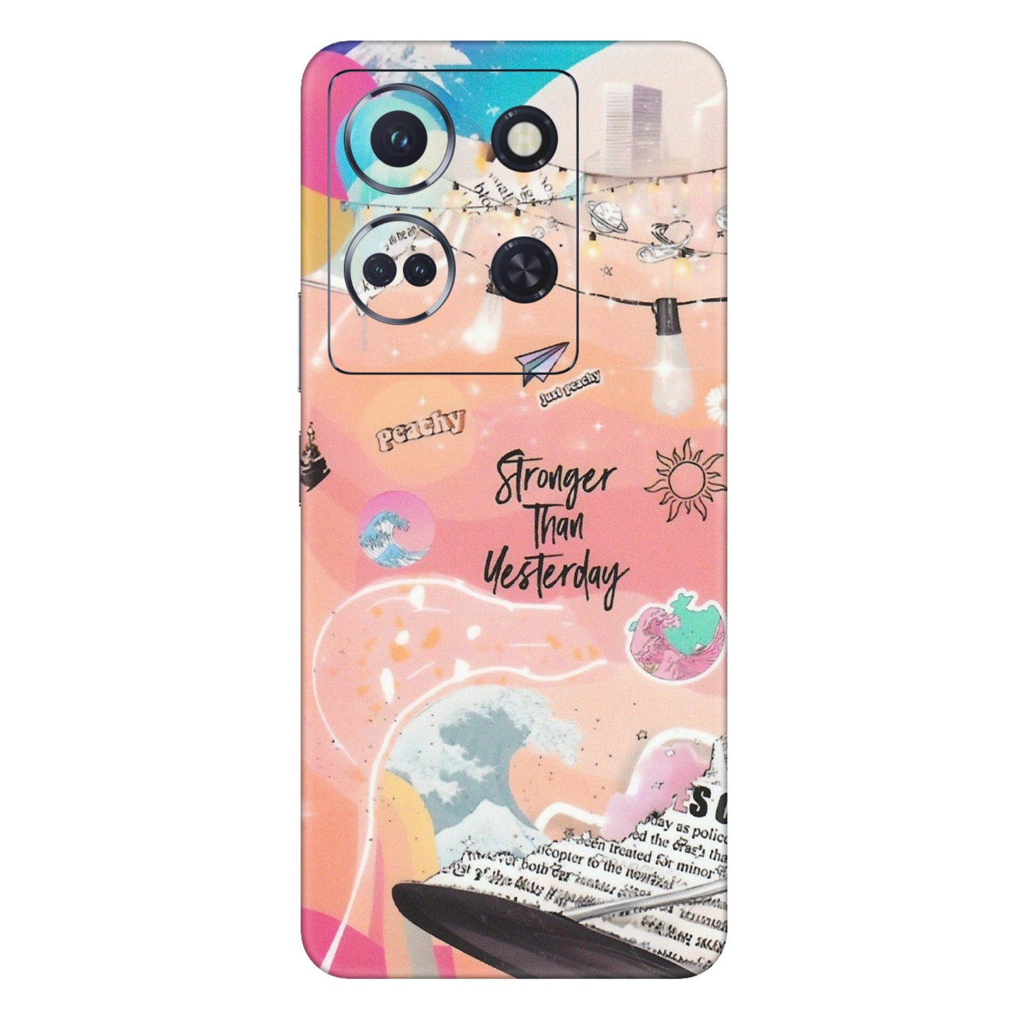INFINIX Phone Skins (All Models) - Stronger Then Yesterday - Matte Finish (M-128) Infinix Note 30 (5G)