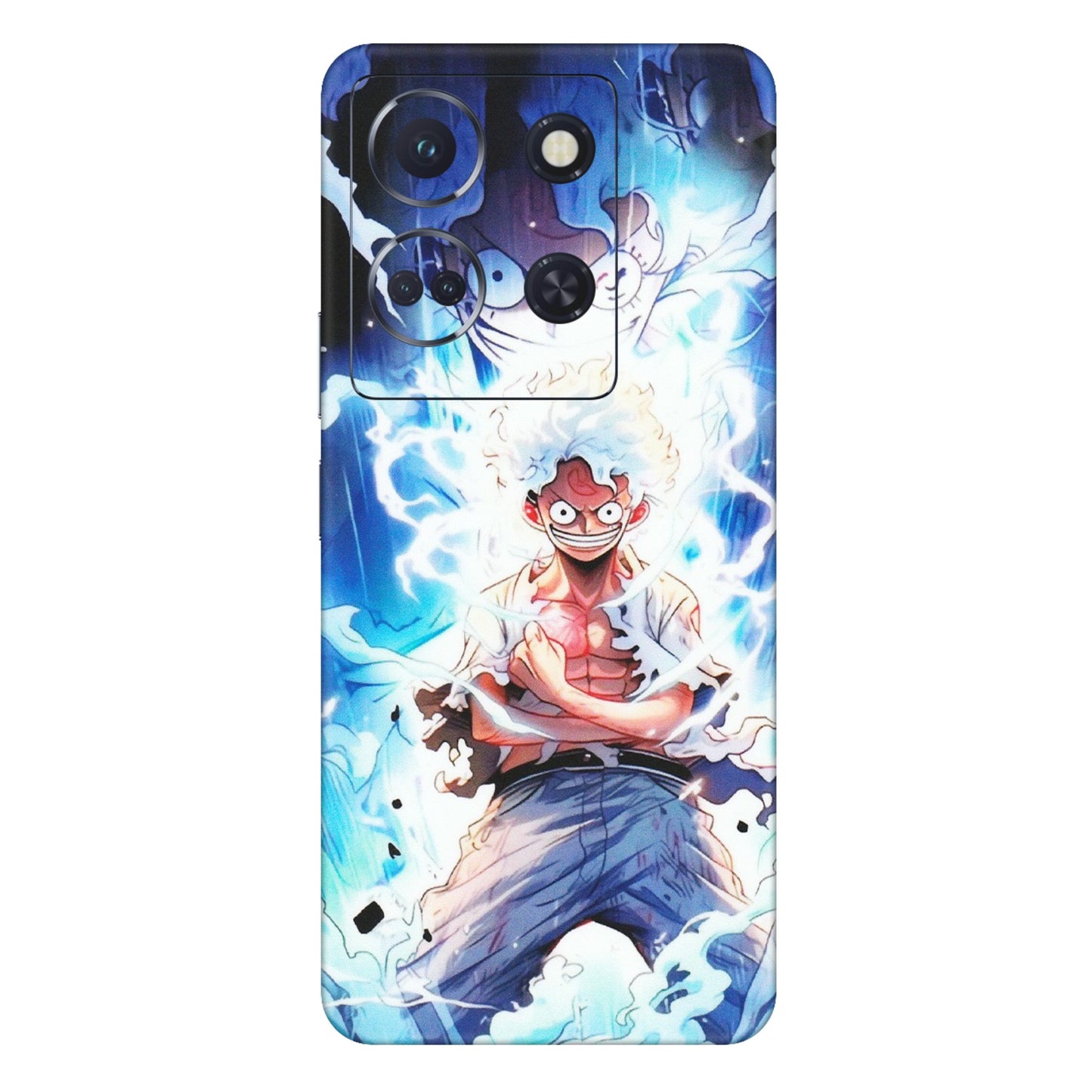 INFINIX Phone Skins (All Models) - Blue Thunder Luffy Anime - Matte Finish (M-132) Infinix Note 30 (5G)