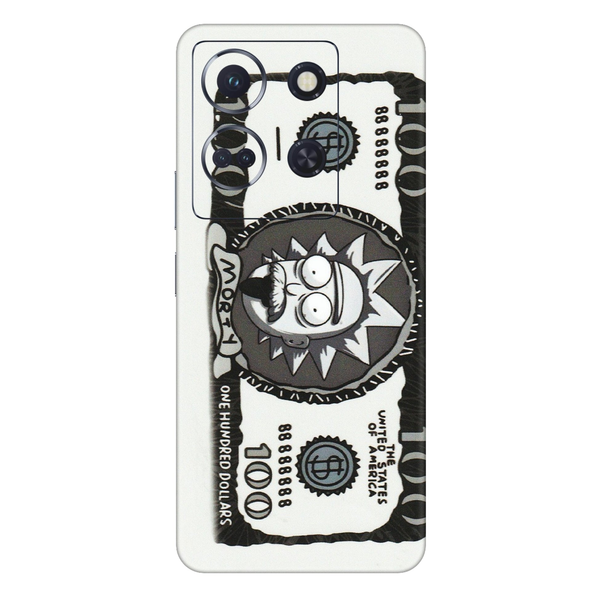INFINIX Phone Skins (All Models) - Rick And Morty Hundred Dollar Anime - Matte Finish (M-161) Infinix Note 30 (5G)