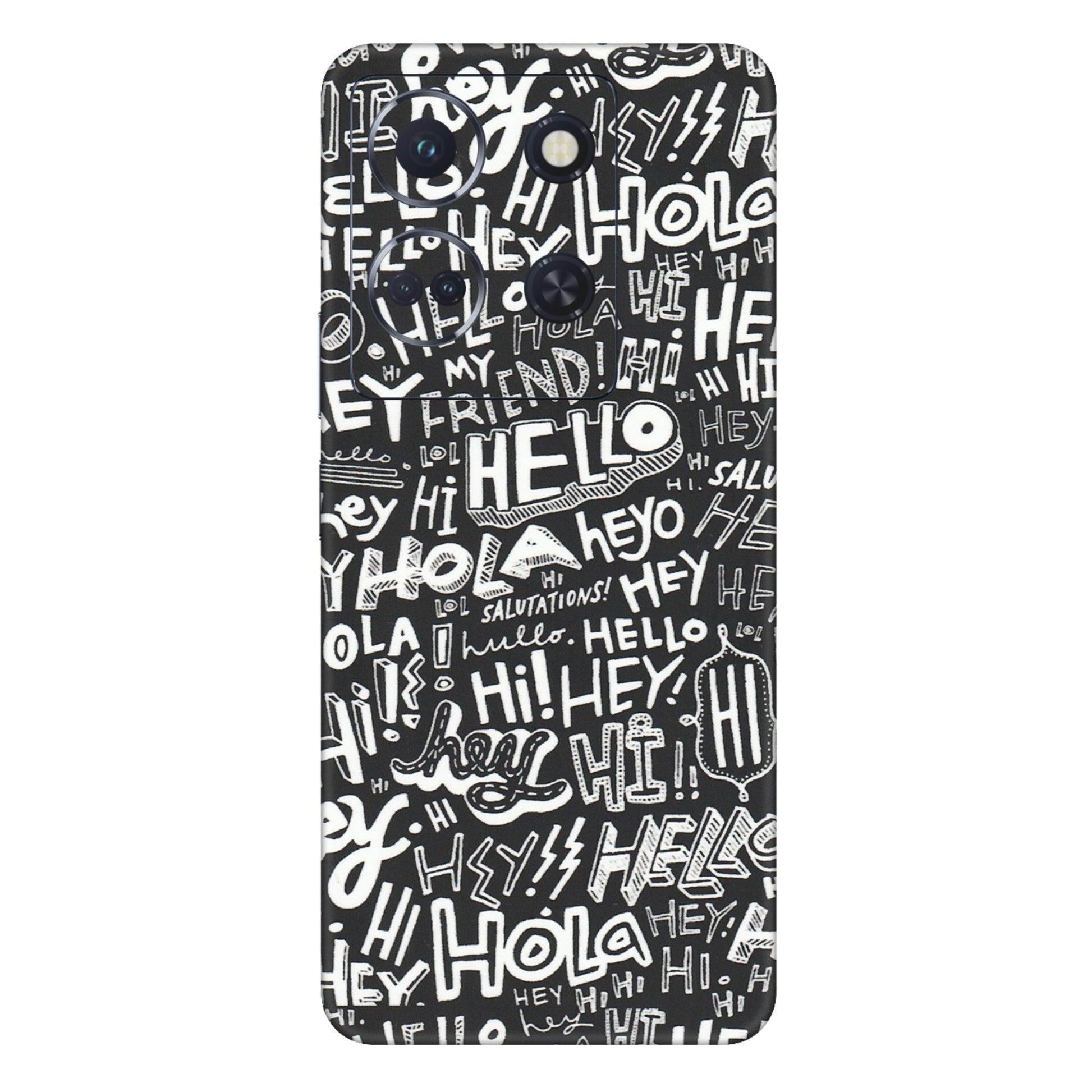 INFINIX Phone Skins (All Models) - Hi Hello Doodles - Matte Finish (M-25) Infinix Note 30 (5G)