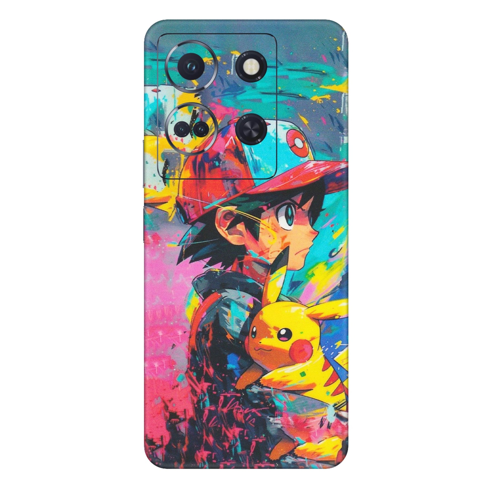 INFINIX Phone Skins (All Models) - Ash & Pikachu - Matte Finish (M-26) Infinix Note 30 (5G)