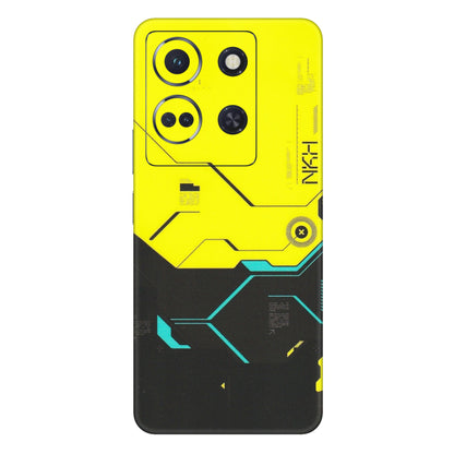 INFINIX Phone Skins (All Models) - Black Yellow Technica - Matte Finish (M-53) Infinix Note 30 (5G)