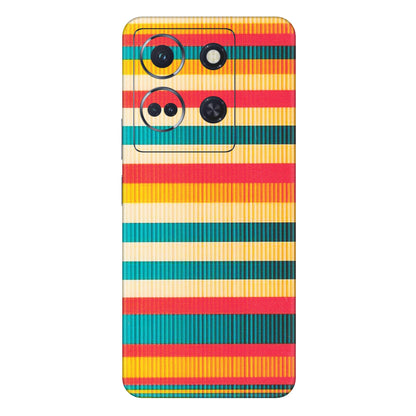 INFINIX Phone Skins (All Models) - Colourful Stripes Soothing Effect - Matte Finish (M-86) Infinix Note 30 (5G)