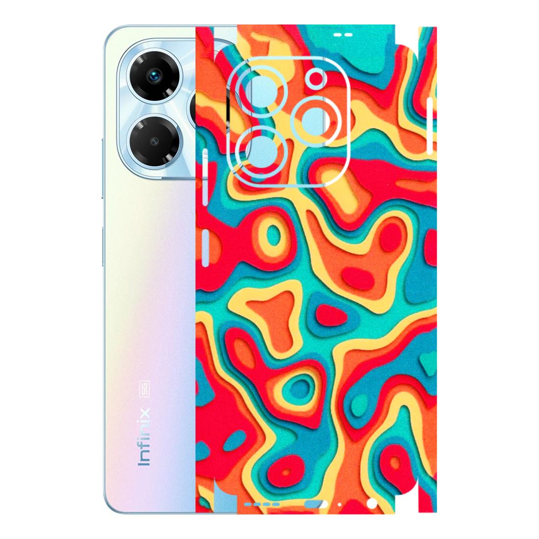 INFINIX Phone Skins (All Models) - Abstract Swirl - 3D Embossed Finish (L-150) Infinix Note 40X (5G)