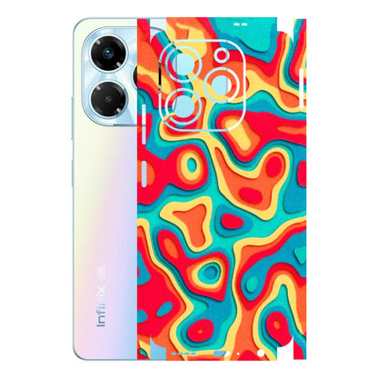 INFINIX Phone Skins (All Models) - Abstract Swirl - 3D Embossed Finish (L-150) Infinix Note 40X (5G)