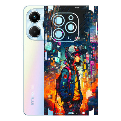 INFINIX Phone Skins (All Models) - Street Anime Guy - 3D Embossed Finish (L-158) Infinix Note 40X (5G)