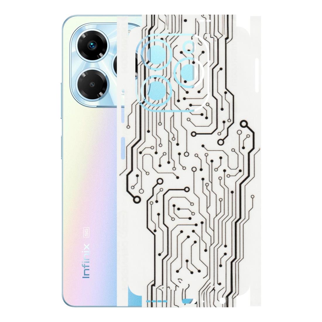 INFINIX Phone Skins (All Models) - Tech Circuits - Transparent Finish (T-03) Infinix Note 40X (5G)
