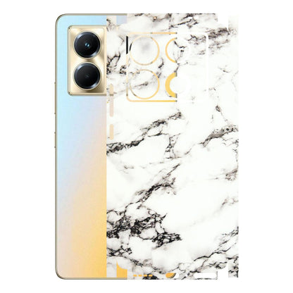 INFINIX Phone Skins (All Models) - Black and White Marble Texture - 3D Embossed Finish (L-124) Infinix Note 40