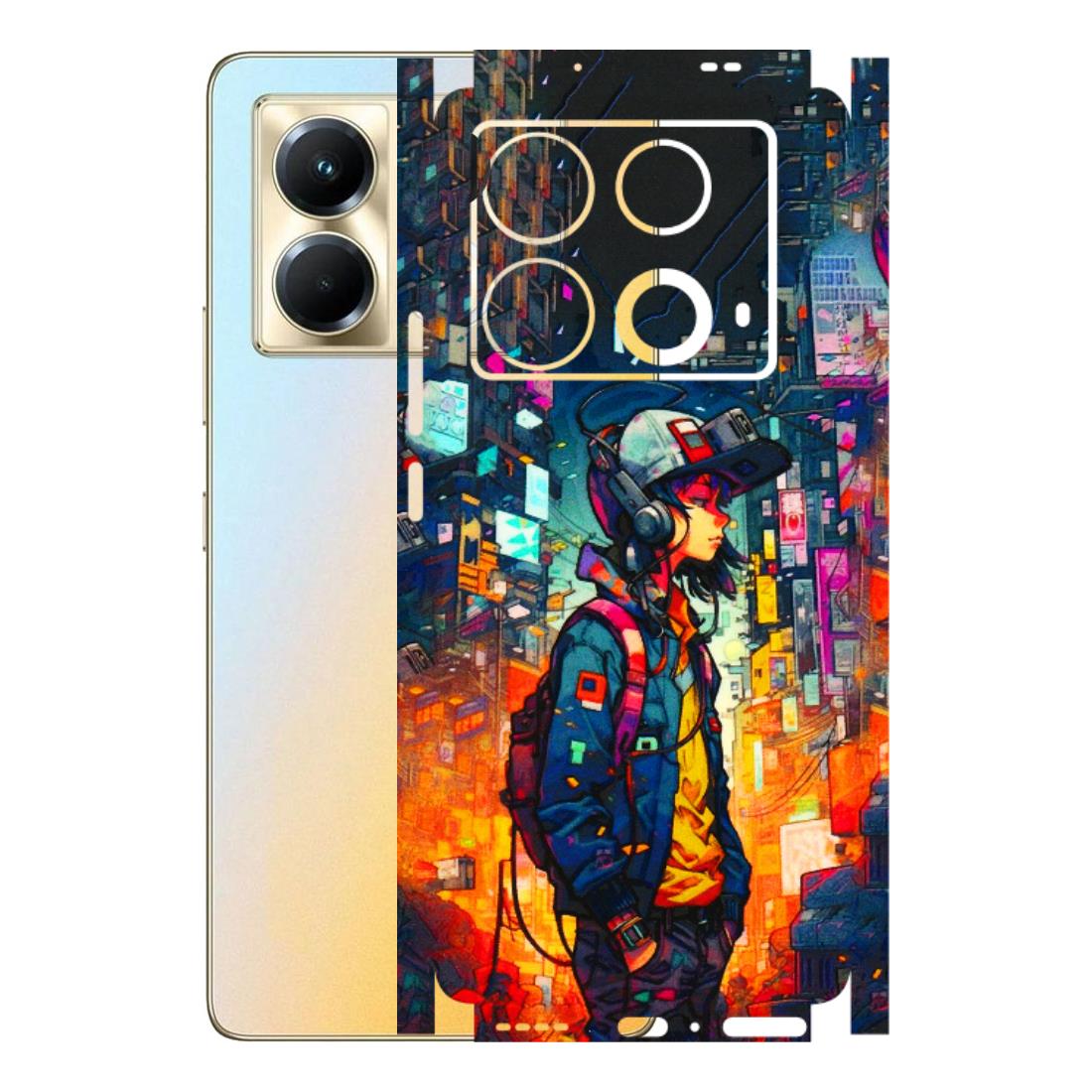 INFINIX Phone Skins (All Models) - Street Anime Guy - 3D Embossed Finish (L-158) Infinix Note 40