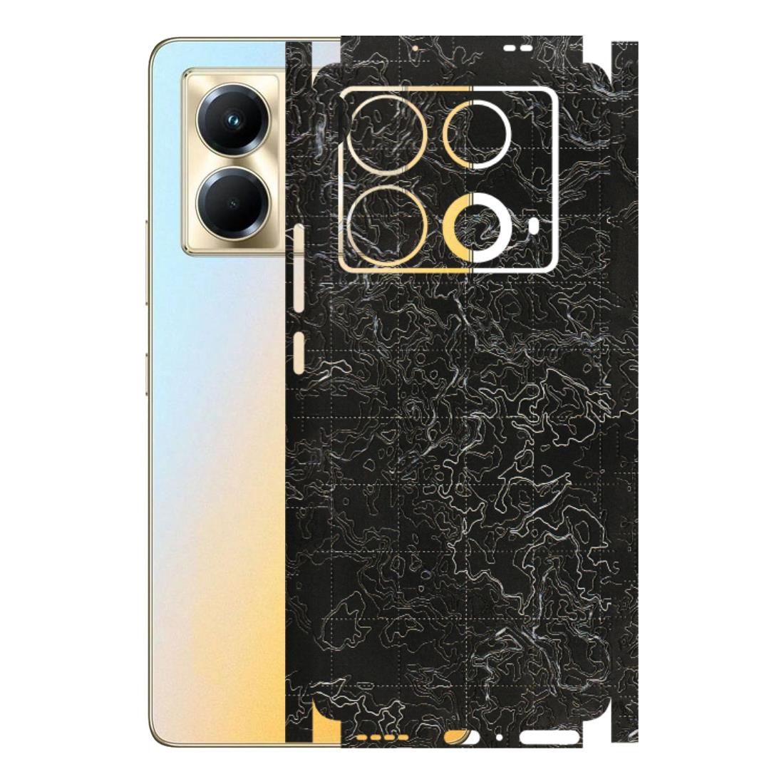 INFINIX Phone Skins (All Models) - Black map Texture - 3D Embossed Finish (L-201) Infinix Note 40