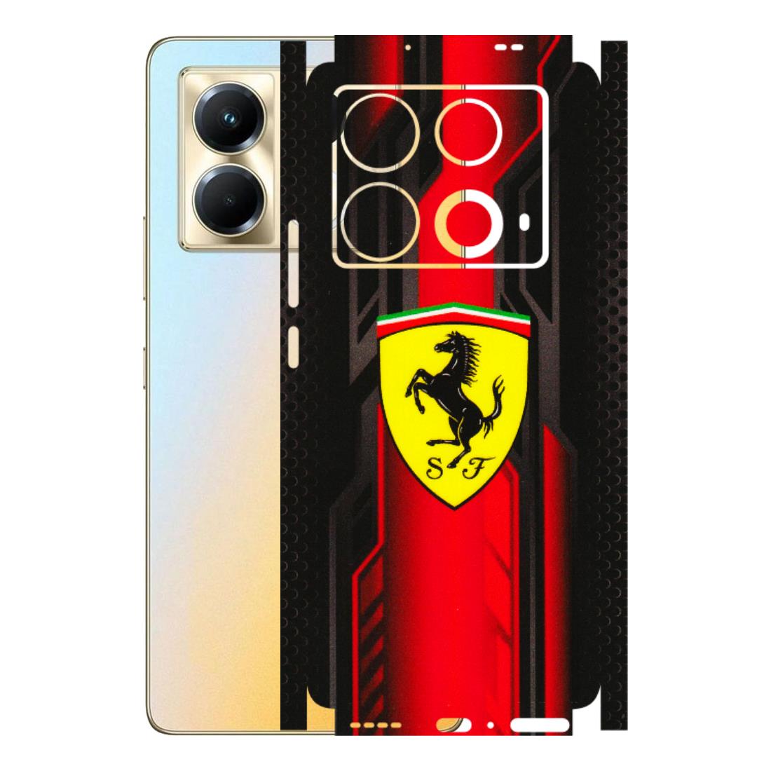 INFINIX Phone Skins (All Models) - Black Ferrari Logo - 3D Embossed Finish (L-253) Infinix Note 40