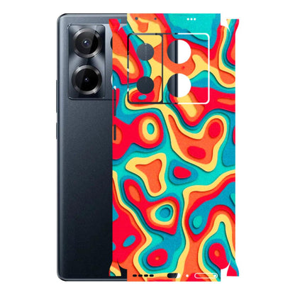 INFINIX Phone Skins (All Models) - Abstract Swirl - 3D Embossed Finish (L-150) Infinix Note 40 PRO 4G