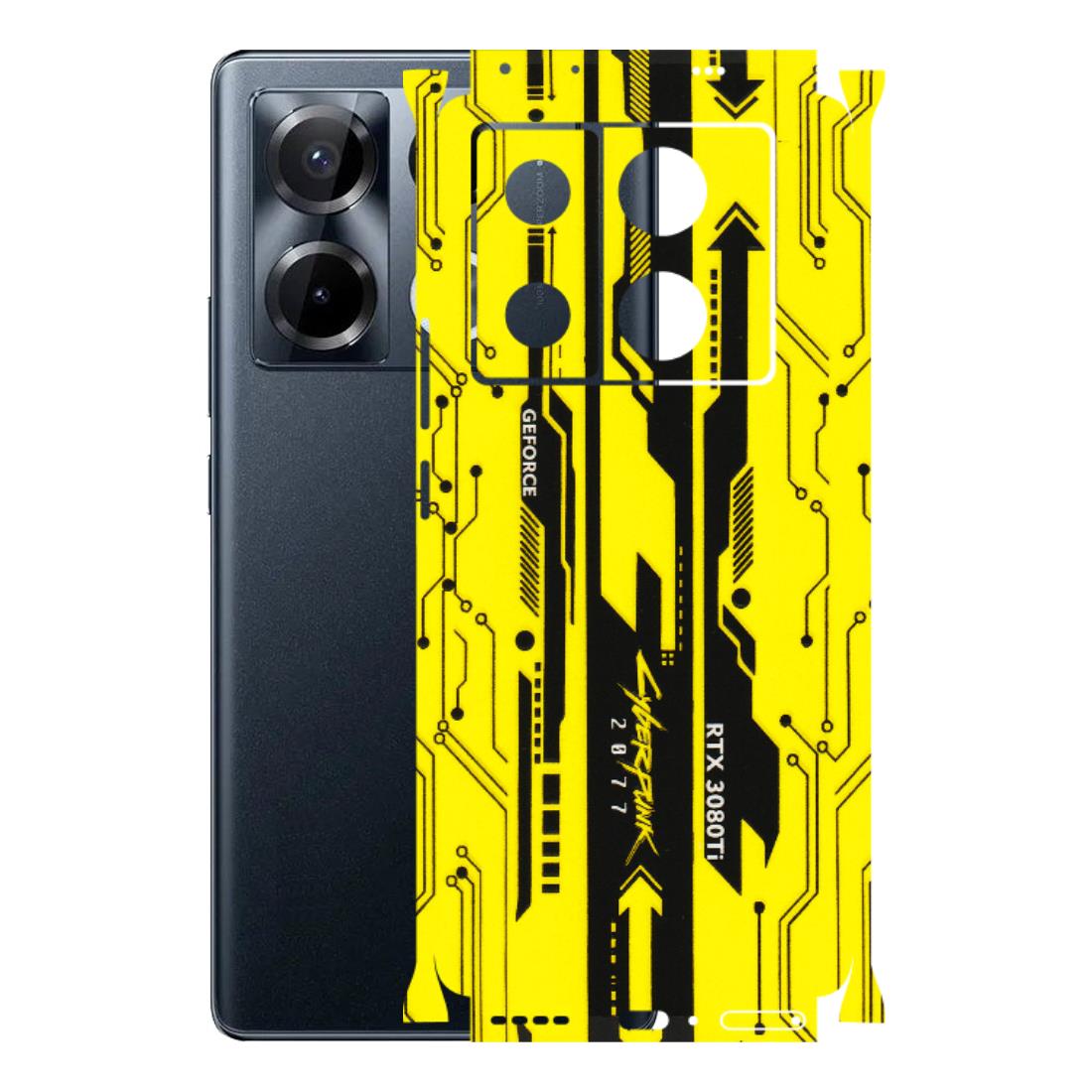 INFINIX Phone Skins (All Models) - Yellow Cyberpunk - 3D Embossed Finish (L-93) Infinix Note 40 PRO 4G