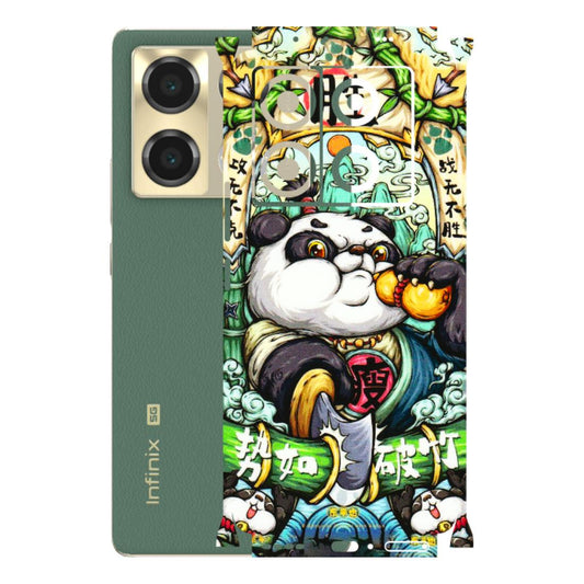 INFINIX Phone Skins (All Models) - Royal Rich Panda - 3D Embossed Finish (L-170) Infinix Note 40 PRO (5G)
