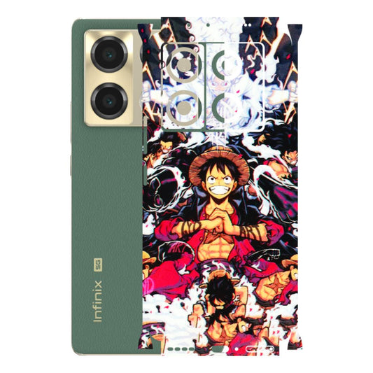 INFINIX Phone Skins (All Models) - Luffy Anime Character - 3D Embossed Finish (L-203) Infinix Note 40 PRO (5G)