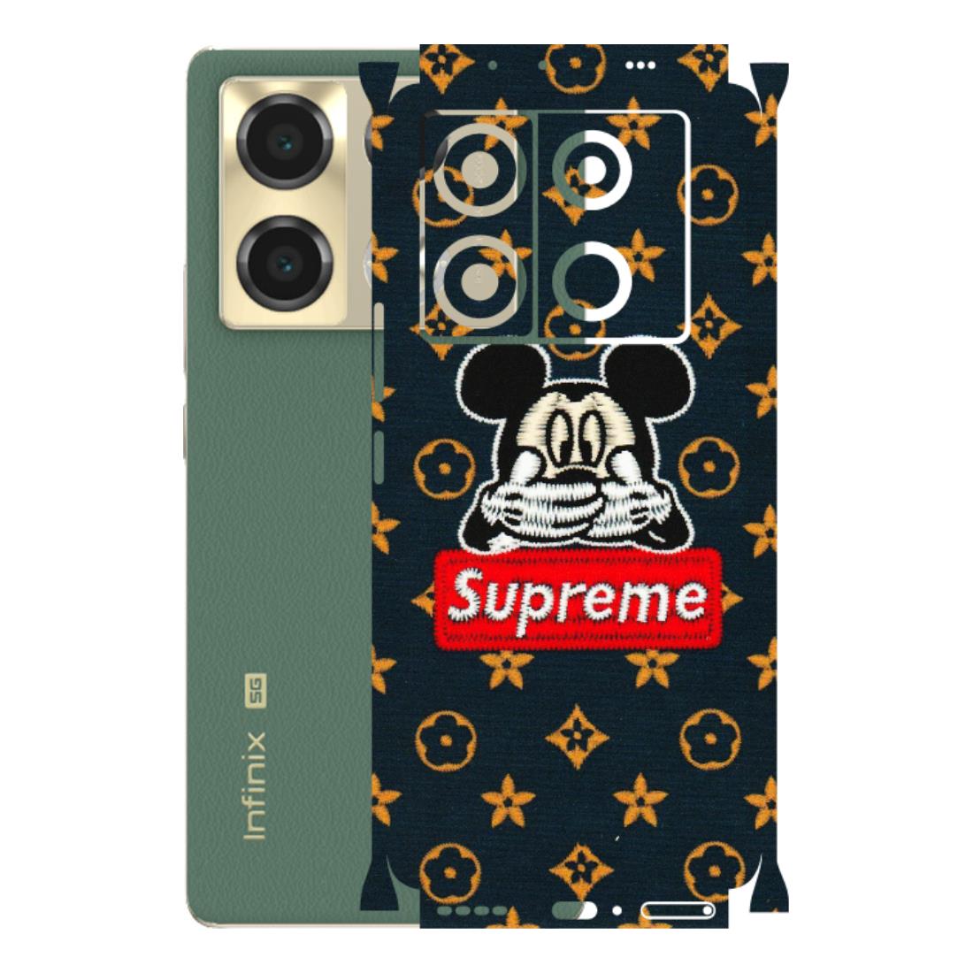 INFINIX Phone Skins (All Models) - Mickey Supreme - Matte Finish (M-83) Infinix Note 40 PRO (5G)