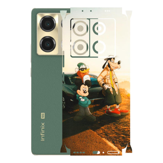 INFINIX Phone Skins (All Models) - Hello Mr. Goofy - Transparent Finish (T-13) Infinix Note 40 PRO (5G)