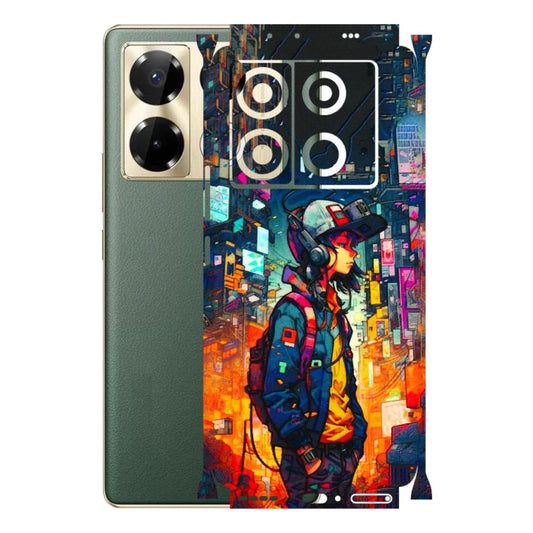 INFINIX Phone Skins (All Models) - Street Anime Guy - 3D Embossed Finish (L-158) Infinix Note 40 PRO PLUS