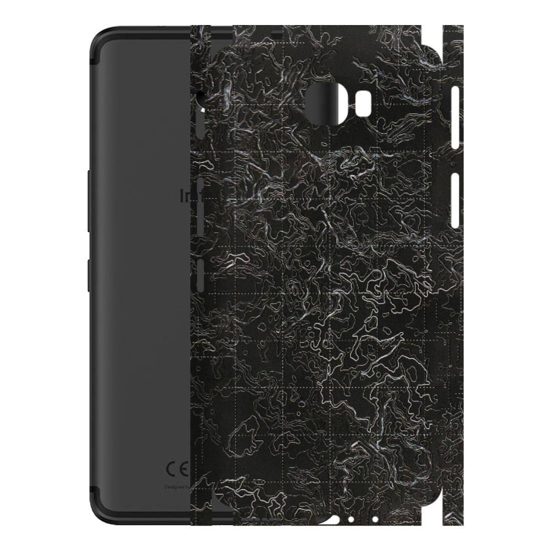 INFINIX Phone Skins (All Models) - Black map Texture - 3D Embossed Finish (L-201) Infinix Note 4 Pro