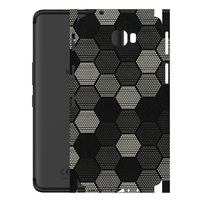 INFINIX Phone Skins (All Models) - Black & White Dotted Honeycomb Texture - 3D Embossed Finish (L-202) Infinix Note 4 Pro