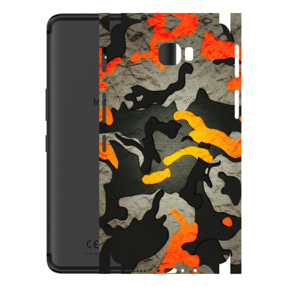 INFINIX Phone Skins (All Models) - Orange Camouflage - 3D Embossed Finish (L-204) Infinix Note 4 Pro