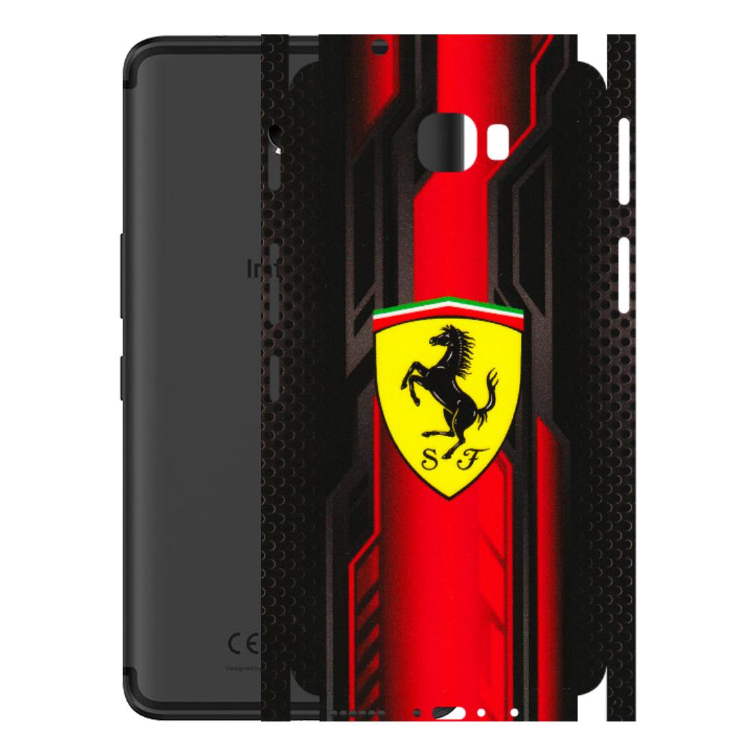 INFINIX Phone Skins (All Models) - Black Ferrari Logo - 3D Embossed Finish (L-253) Infinix Note 4 Pro