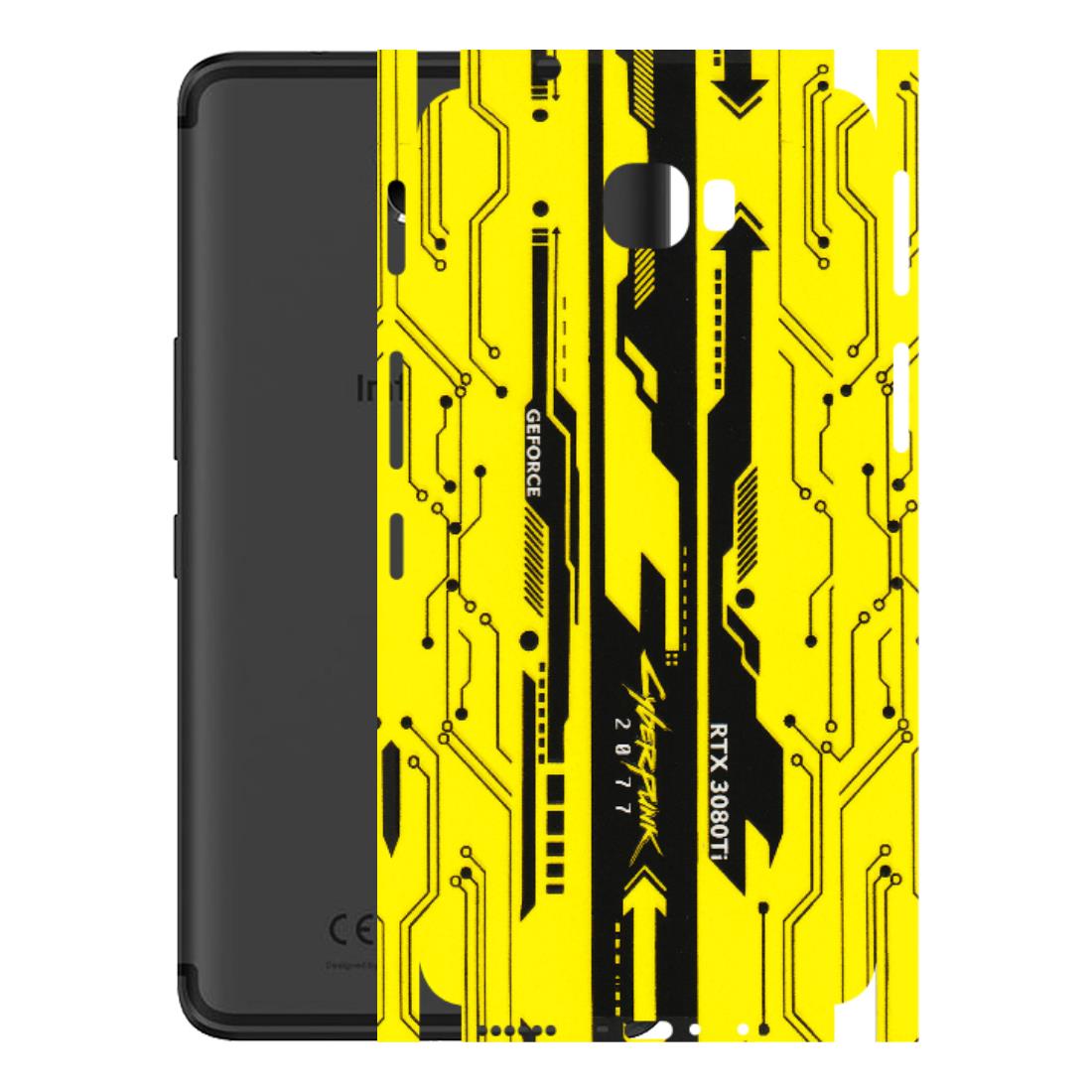INFINIX Phone Skins (All Models) - Yellow Cyberpunk - 3D Embossed Finish (L-93) Infinix Note 4 Pro