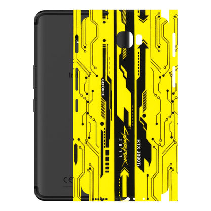 INFINIX Phone Skins (All Models) - Yellow Cyberpunk - 3D Embossed Finish (L-93) Infinix Note 4 Pro