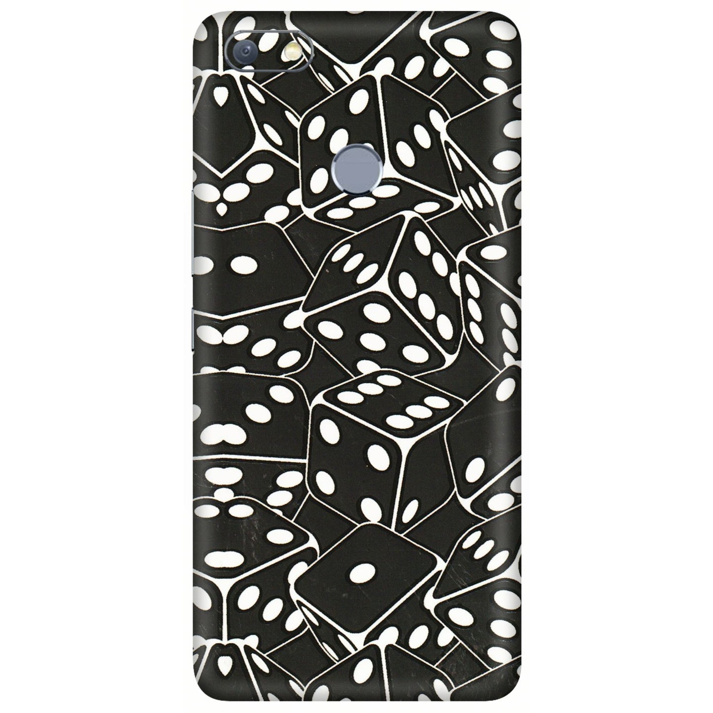 INFINIX Phone Skins (All Models) - Big Black Dices - 3D Embossed Finish (L-106) Infinix Note 5