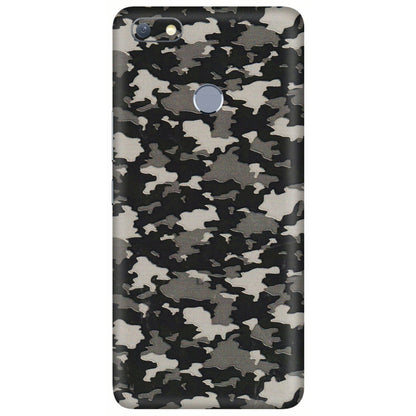 INFINIX Phone Skins (All Models) - Black/Grey Camoflaunge - 3D Embossed Finish (L-142) Infinix Note 5
