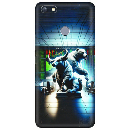 INFINIX Phone Skins (All Models) - Stock Market Sensex Bear vs Bulls - 3D Embossed Finish (L-15) Infinix Note 5