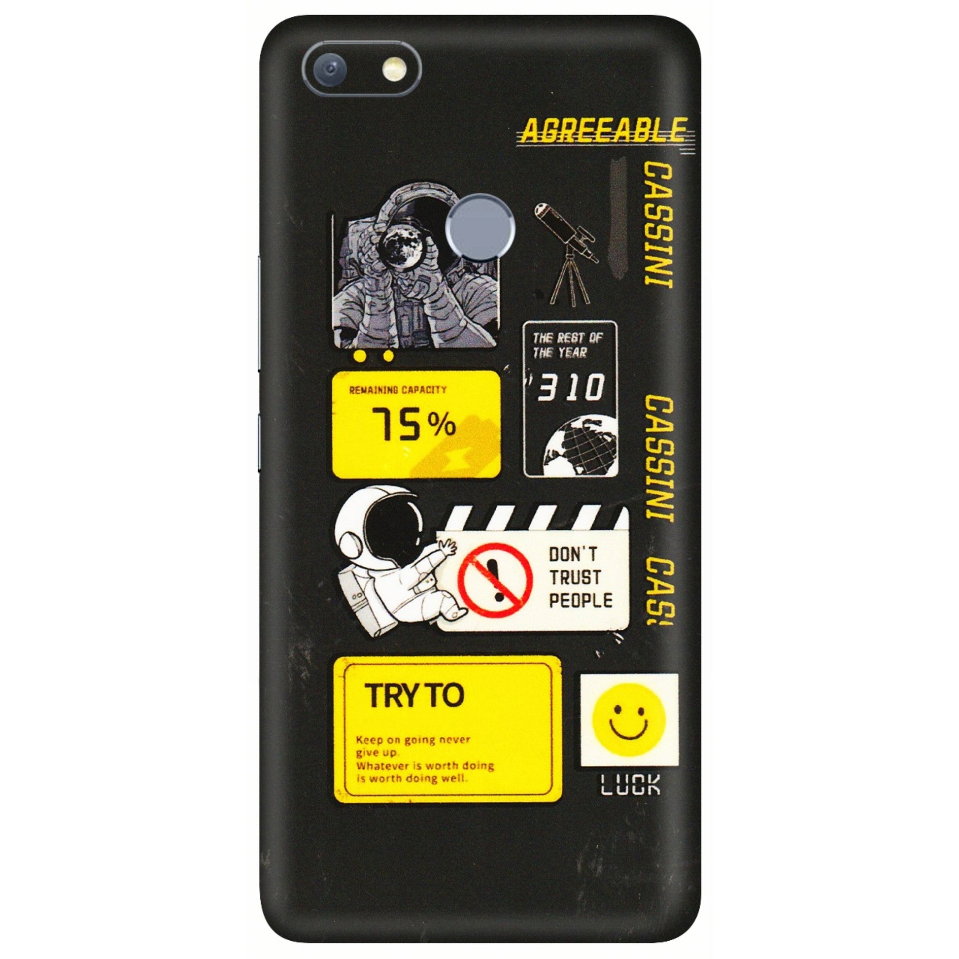 INFINIX Phone Skins (All Models) - Black Cassini - 3D Embossed Finish (L-161) Infinix Note 5
