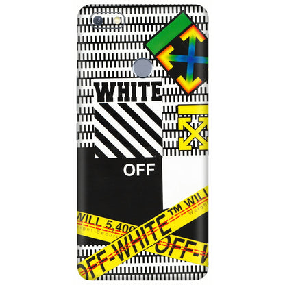 INFINIX Phone Skins (All Models) - White Off Abstract - 3D Embossed Finish (L-172) Infinix Note 5