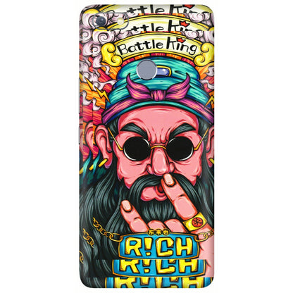 INFINIX Phone Skins (All Models) - Battle King Dude Face - 3D Embossed Finish (L-178) Infinix Note 5