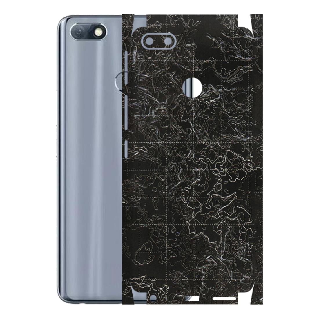 INFINIX Phone Skins (All Models) - Black map Texture - 3D Embossed Finish (L-201) Infinix Note 5