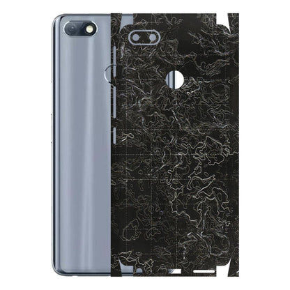 INFINIX Phone Skins (All Models) - Black map Texture - 3D Embossed Finish (L-201) Infinix Note 5