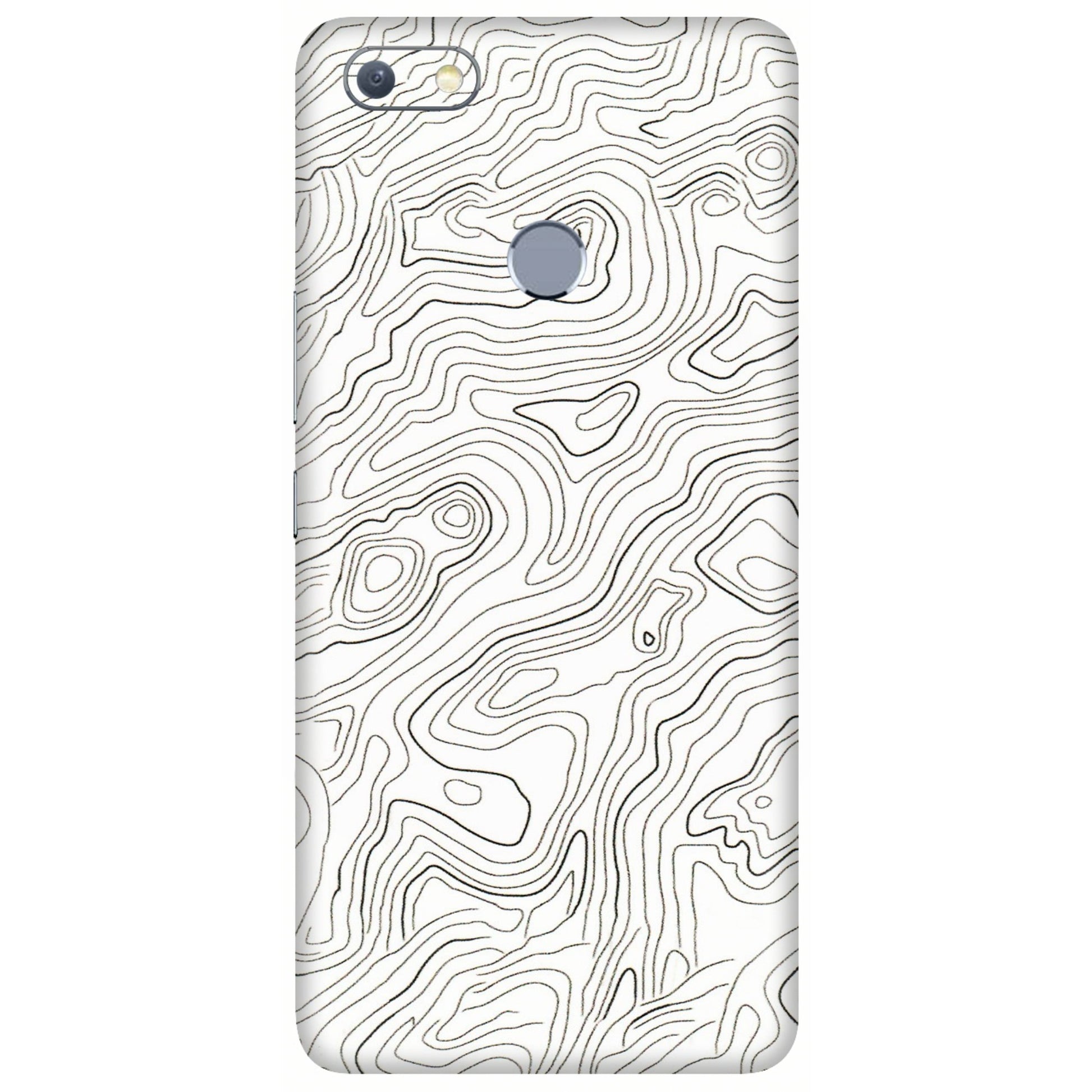 INFINIX Phone Skins (All Models) - White Black Swirls - 3D Embossed Finish (L-219) Infinix Note 5