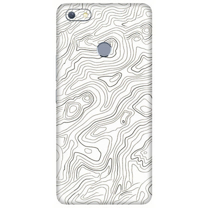 INFINIX Phone Skins (All Models) - White Black Swirls - 3D Embossed Finish (L-219) Infinix Note 5