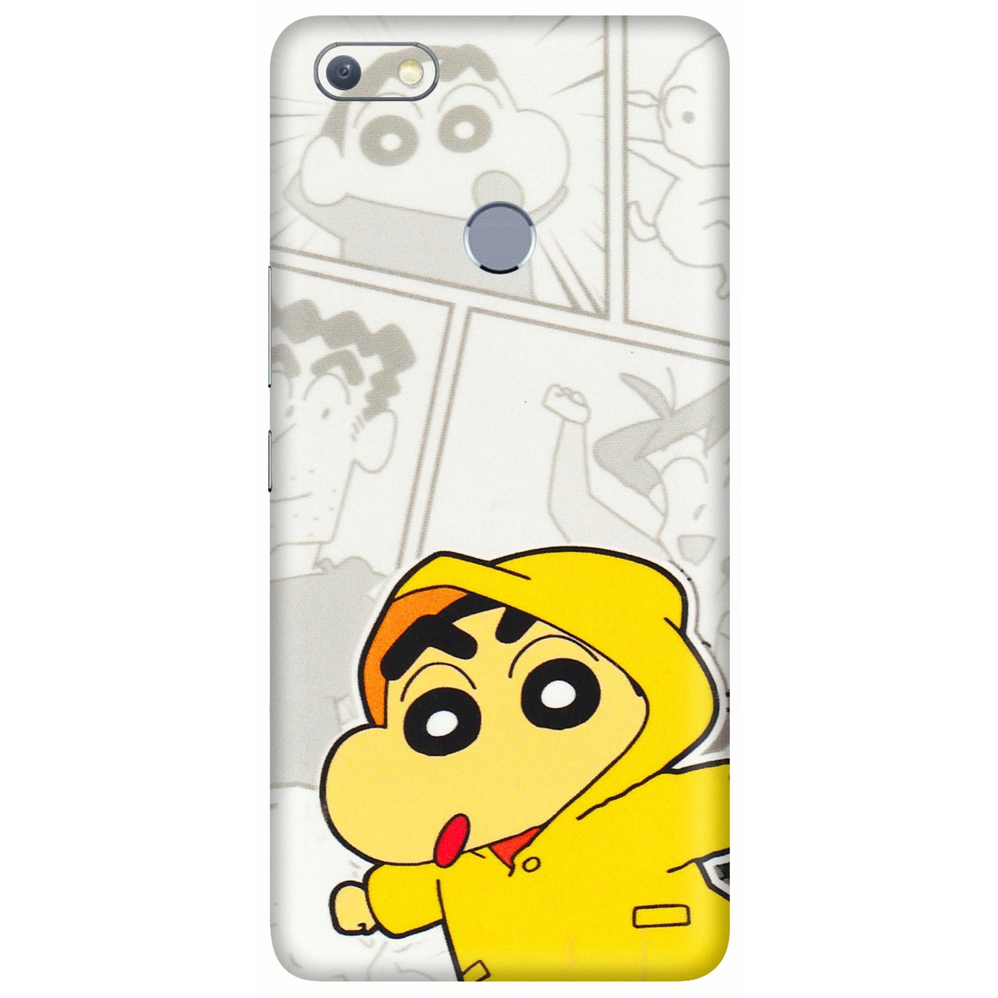 INFINIX Phone Skins (All Models) - Yellow Shinchan Comic - 3D Embossed Finish (L-246) Infinix Note 5