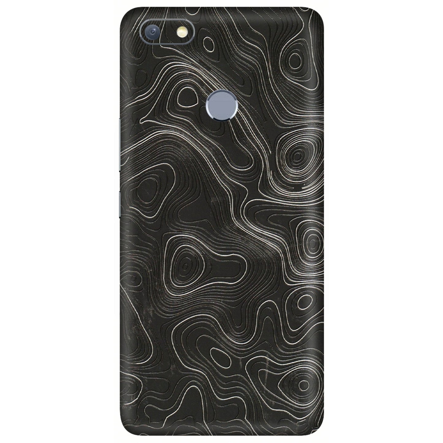 INFINIX Phone Skins (All Models) - Abstract White Line Map - 3D Embossed Finish (L-269) Infinix Note 5