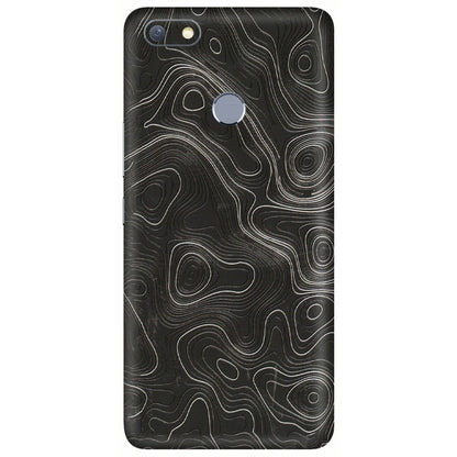 INFINIX Phone Skins (All Models) - Abstract White Line Map - 3D Embossed Finish (L-269) Infinix Note 5