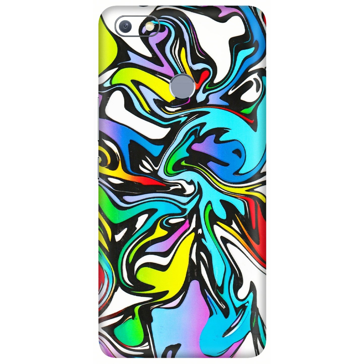 INFINIX Phone Skins (All Models) - Abstract Colour Paints - 3D Embossed Finish (L-271) Infinix Note 5