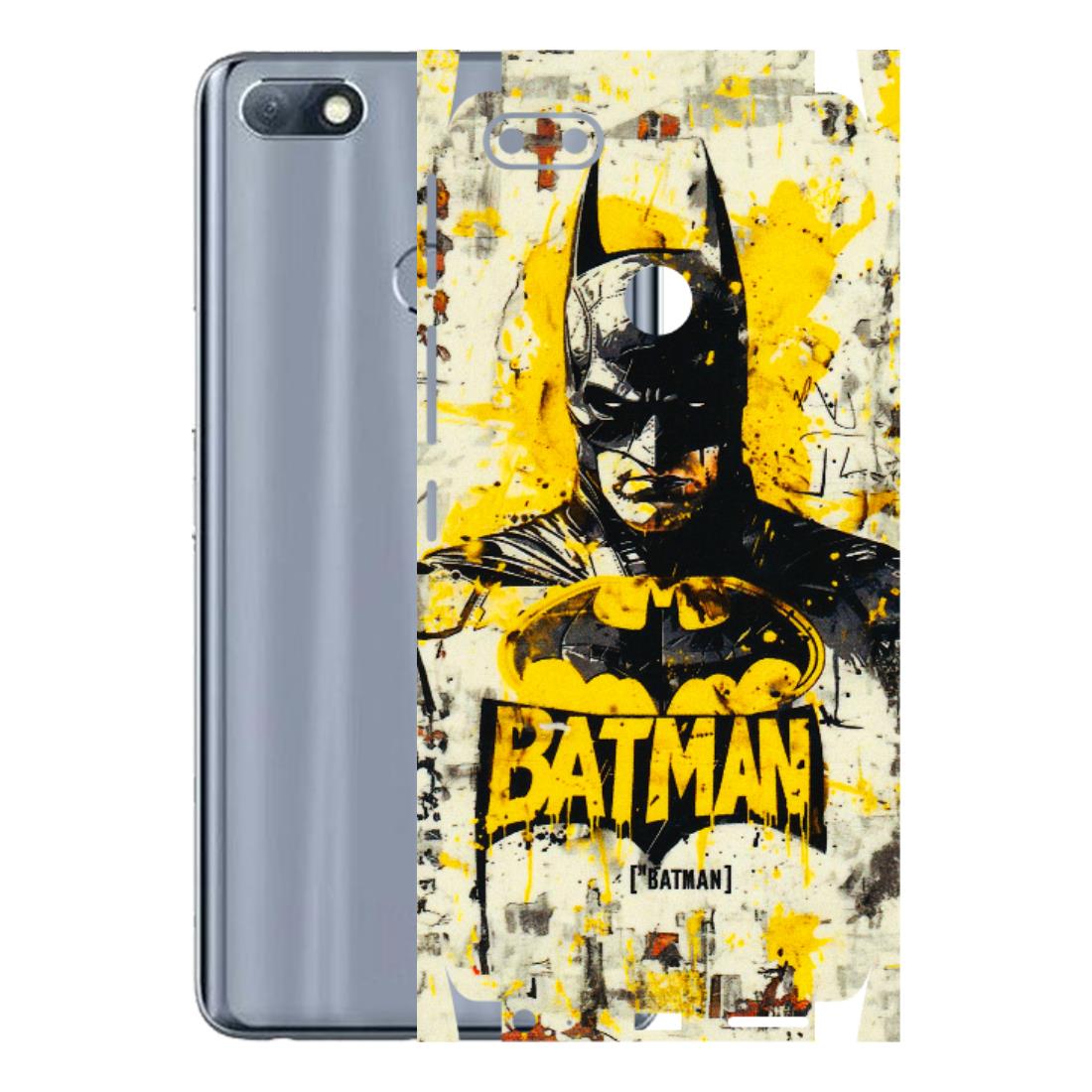 INFINIX Phone Skins (All Models) - Batman Yellow BT - 3D Embossed Finish (L-304) Infinix Note 5