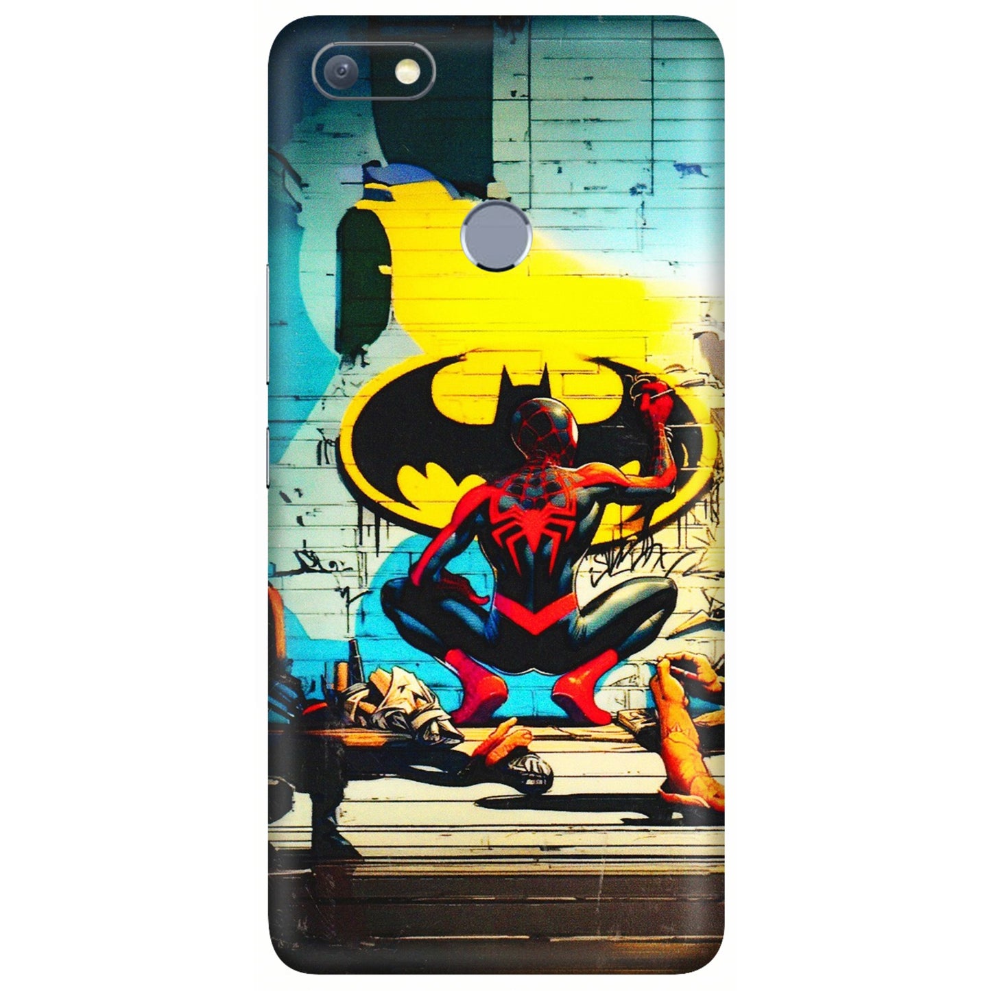 INFINIX Phone Skins (All Models) - New Spiderman Bat Logo - 3D Embossed Finish (L-309) Infinix Note 5
